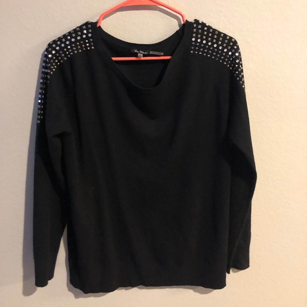 black sweater